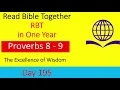 Day 195 Proverbs 8 - 9 Read Bible Together in One Year