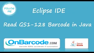 How to scan read GS1-128 barcodes using OnBarcode Java Barcode Reader library
