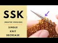 SSK Tutorial A Neater Technique - Slip Slip Knit