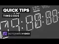Quick Tips - Timecode Autopano Pro 3