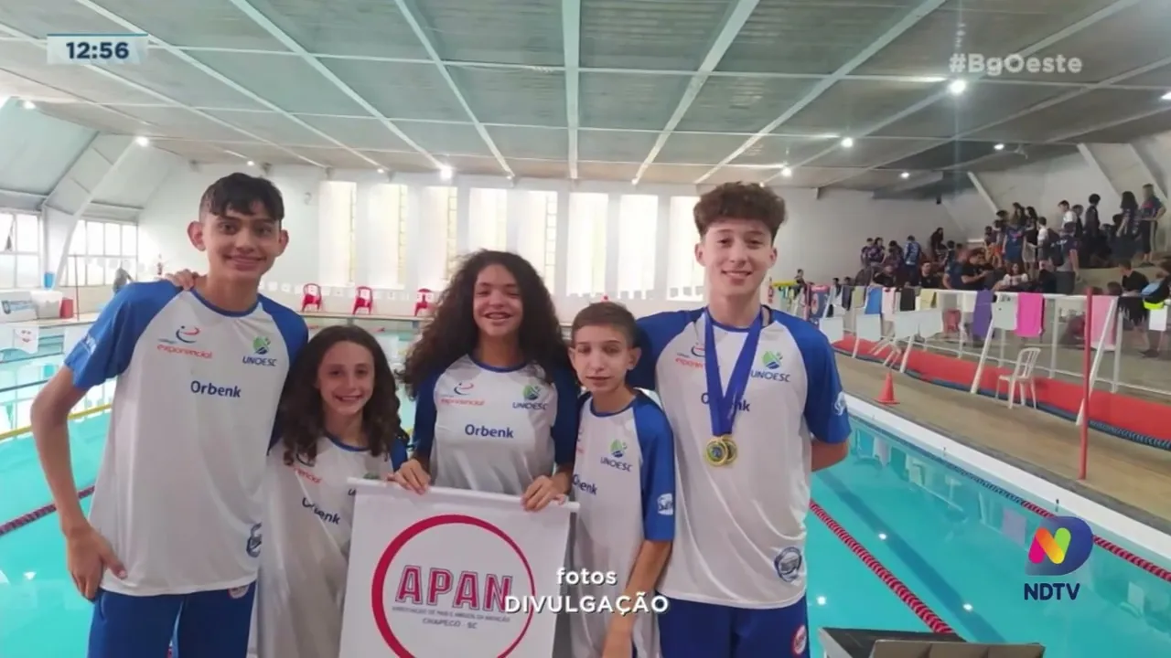 Chapecó tem mais conquistas na natação e no tênis de mesa