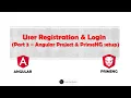 Part 3 Angular Project creation and PrimeNG Installation User Registration Login Form