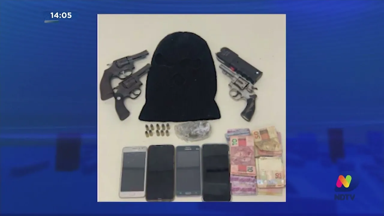 Dois suspeitos são detidos após assalto em loja de bebidas em Timbó