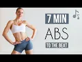 7 MIN ABS TO THE BEAT - Intense Core Workout with Music Beeps Daft Punk