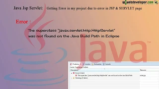 javax servlet http HttpServlet was not found on the Java Build Path in Eclipse