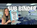 A Teacher s Must-Have Substitute Binder Tutorial Middle School