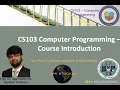 CS103 2021 - Computer Programming