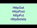 Asp net core Web API implementations HttpGet HttpPost HttpPut HttpDelete