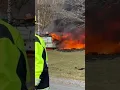 Firefighters save century-old farmhouse in Patterson NY from blaze engulfing truck RV