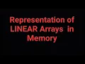 20 Representation of linear arrays in