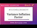 variance inflation factor in python multicollinearity in regression collinearity