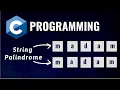 String Palindrome in C Programming Hindi