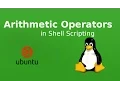 Arithmetic Operators in Shell Scripting