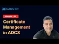 ADCS Certificate Configuration Guide Web SSL User Auth Smart Card Key Recovery