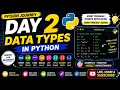 Python Journey Day 2 Data Types in Python Learn with Me Python for Beginner