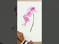 Download Lagu Loose Purple Orchid in Watercolour #arttherapy #loosewatercolorpainting #painting