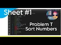 T Sort Numbers ICPC Assiut Programming With Sakib