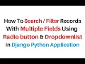 Django Python 3 8 3 Implement Multiple Search Filter Fields