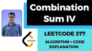 Combination Sum IV Dynamic Programming LeetCode Solution 377
