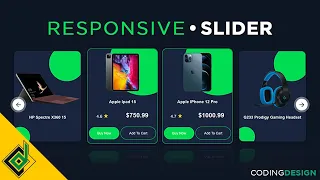 Responsive E-commerce Website Image Slider Similar To Owl Carousel Card Slider