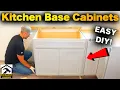 How To Install Kitchen Base Cabinets EASY DIY for BEGINNERS