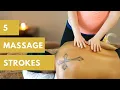 5 BASIC MASSAGE STROKES SWEDISH MASSAGE TECHNIQUES