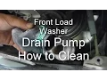 Front Load Washer Repair - Not Draining or Spinning
