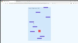 Doodle Jump game using HTML CSS and JS