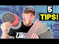 Make SANDPAPER Last Longer 5 TIPS HACKS To Save Money On Sandpaper