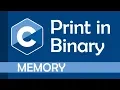 How to print in binary