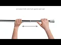 EZ UP Adjustable 72 inch Shower Rod