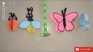 How to Make a Paper 3D Insects DIY crafts very easy