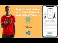 Simple Login Screen UI in React Native and Expo using VsCode