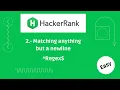 Expresiones regulares Matching Anything But a Newline - Hackerrank