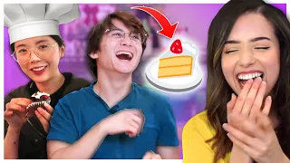 STREAMERS TRY BAKING ft Michael Reeves Lilypichu Pokimane