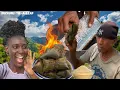 Download Lagu This is How We Made CornCake “Blue Draws” Before Gas Stoves – Pure Jamaican Tradition!