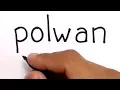 Download Lagu CANTIK, cara menggambar kata POLWAN jadi POLWAN yang MANIS