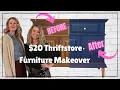 20 Thriftstore Furniture Makeover Pine Furniture Flip Installing new furniture legs DIY Home
