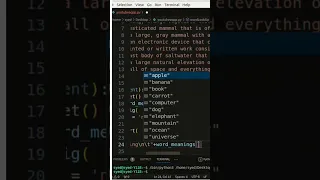 English Dictionary in python tkinter