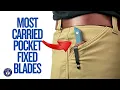My Top 10 Most Carried Pocket Fixed Blades Feb 2026 - So Many Awesome Choices