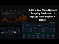 Build a Real-Time Options Scalping Dashboard Upstox API Python React