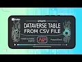 Update Dataverse Table with CSV file using Power Automate Desktop and PowerShell Poor