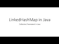 LinkedHashMap in Java