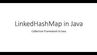 LinkedHashMap in Java