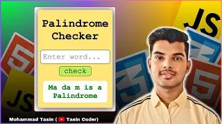 Palindrome Checker using HTML CSS JavaScript Beginner Frontend Project
