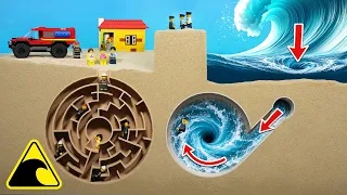 Cross Section of a Storm Drain – Dam Breach Experiment