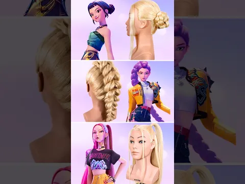 k-POP Demon Hunters Hairstyles 💜