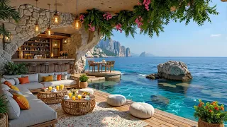 Happy Morning Bossa Nova At A Beachside Cafe Sweet Jazz Ocean Waves For Focus And Relax 