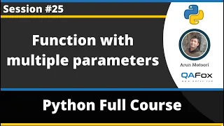 Function with multiple parameters Python Tutorial - Part 25