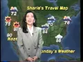 Sharie Shima s first weather report on KITV Hawaii Sept 20 1992